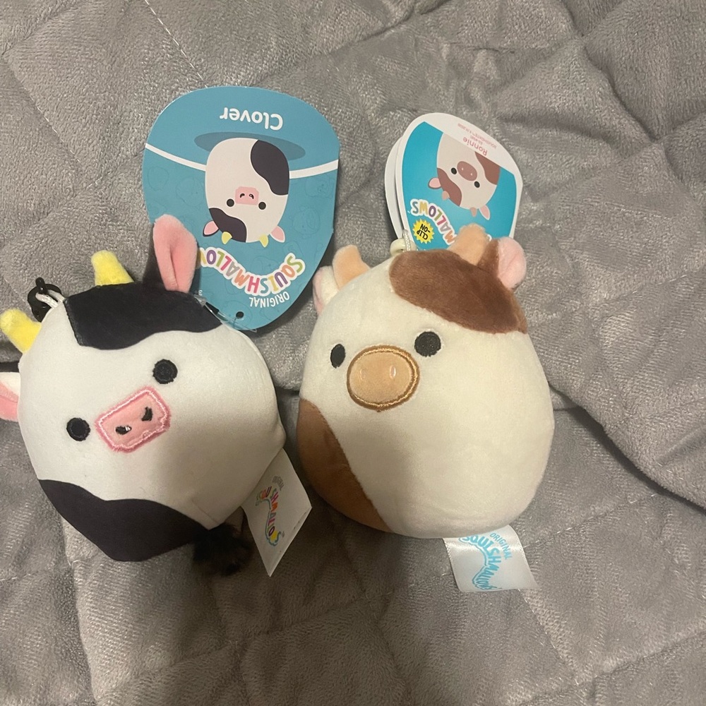 Cow squishmallow clips